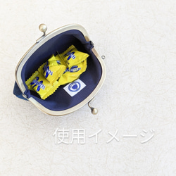 [定做]左撇子的Gamaguchi零錢包（橢圓形和小花） 第7張的照片