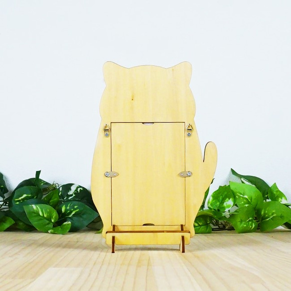 “白貓”木製相框（L尺寸） 第3張的照片