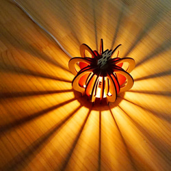 「クラウン」木製フロアランプ 照明　おしゃれ　北欧 2枚目の画像