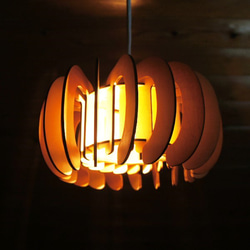 「かぼちゃ」木製ペンダントライト  照明　インテリア 1枚目の画像