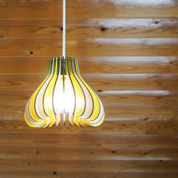 「マッシュ（ミモザイエロー）」木製ペンダントライト 照明　インテリア　人気 6枚目の画像