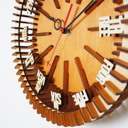 「ウィール」木製掛け時計 7枚目の画像