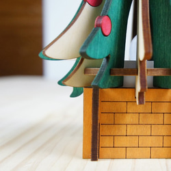 「クリスマスツリー」木製ミニランプ 7枚目の画像