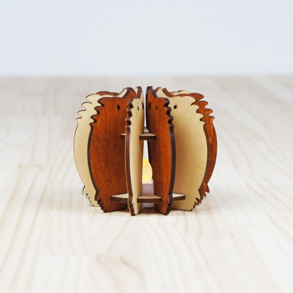 「いのしし」木製ミニランプ 1枚目の画像