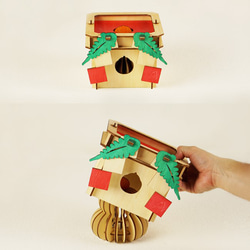 「鏡餅＆三方」木製フロアランプ　照明　お正月 5枚目の画像