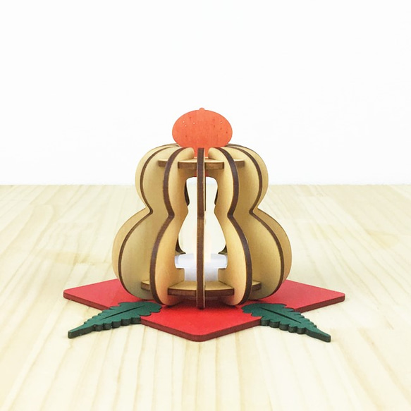 新年定！ “神上麻mo鼠”木製迷你燈和單個花瓶 第3張的照片
