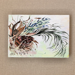 n*r様 【原画】手描き/現代アート/キャンバス/絵画 A-50/25】動物画 原画 キリン 絵画 キャンバス 真作 インテリア 作品