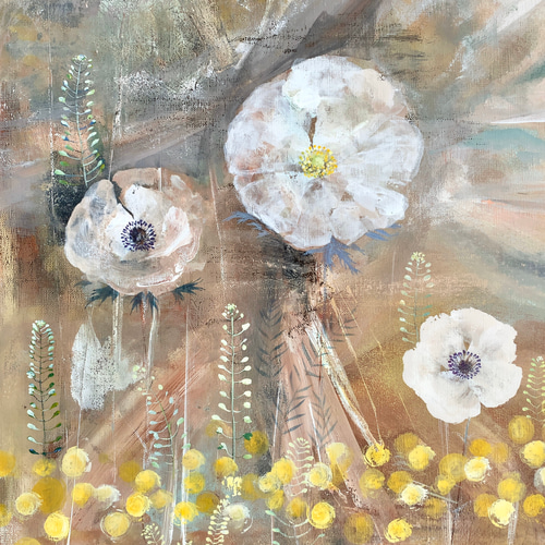 絵画】ボタニカルアート「アネモネ」原画