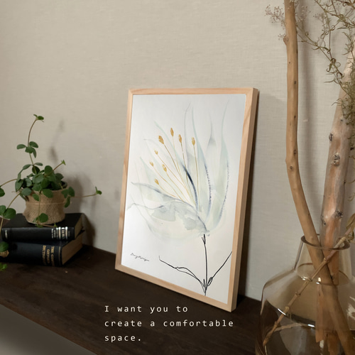 flower 【原画 A3/アクリル画】#インテリアアート #インテリアポスター