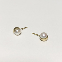 Pearl cap pierce (SV925GP) 1枚目の画像