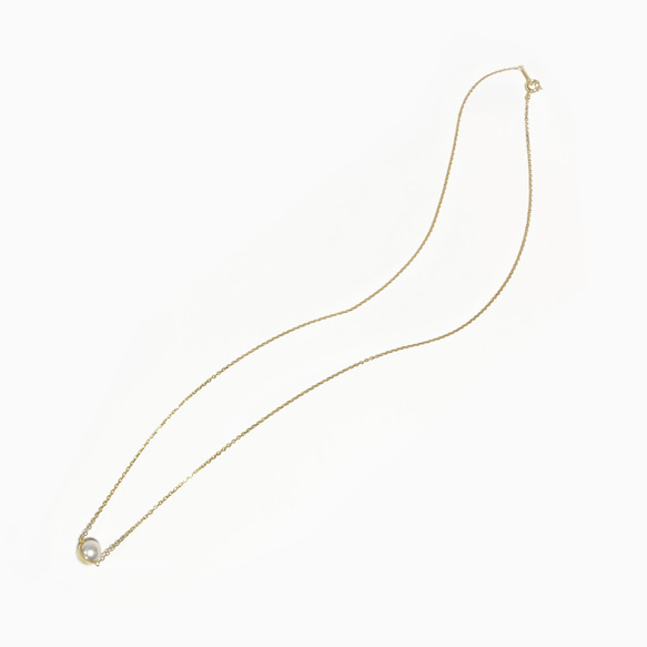 Pearl cap necklace (SV925GP) 3枚目の画像
