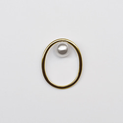內珍珠環（SV925-GP） 第3張的照片