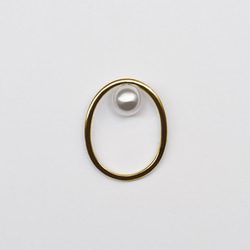Inner pearl ring (K18) 3枚目の画像