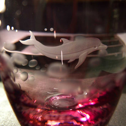 ピンク色のタンブラー「旅するイルカ」 4枚目の画像