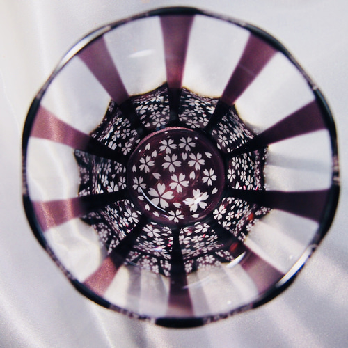 桜模様の盃 桜模様の銅製盃3個セット 桜模様の銅製