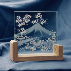立体桜オブジェ「富士遠景」 2枚目の画像