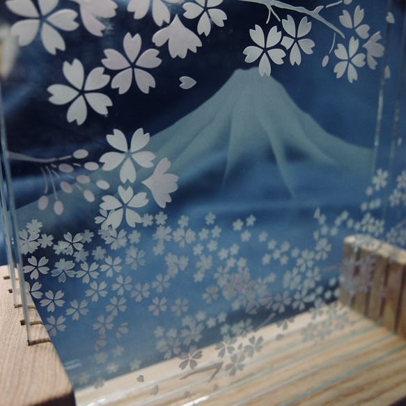 立体桜オブジェ「富士遠景」 5枚目の画像