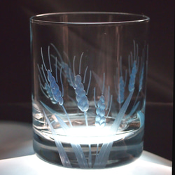 ロックグラス「青い麦」 4枚目の画像