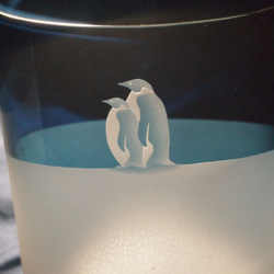 ペアロックグラス「ペンギンズ」 3枚目の画像