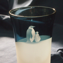 ペア冷酒グラス「ペンギンズ」 2枚目の画像