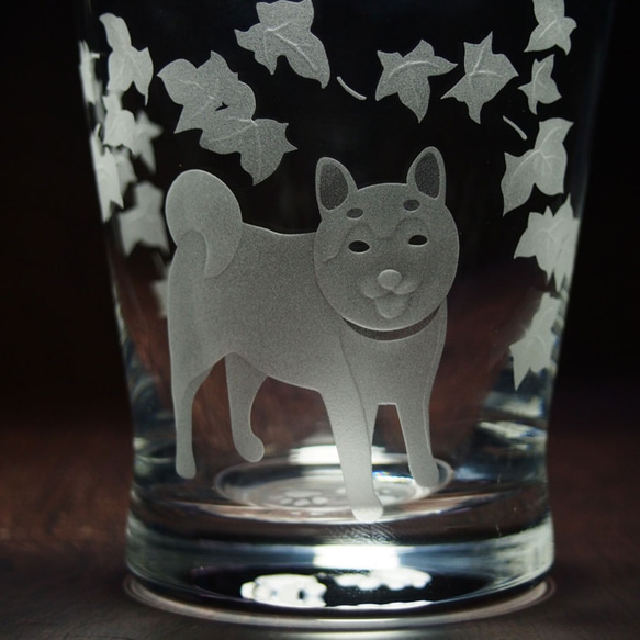 犬ロックグラス・マグカップ「柴」 3枚目の画像