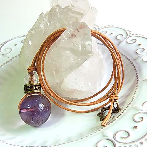 天然石 アメトリンとアイリスペンダントトップ 【公式通販】