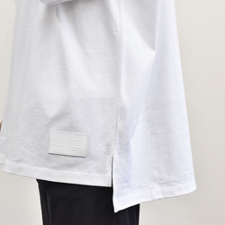 *【限價1444日元優惠】Ladies Big Silhouette T-shirt Leather Tag White TC0 第5張的照片