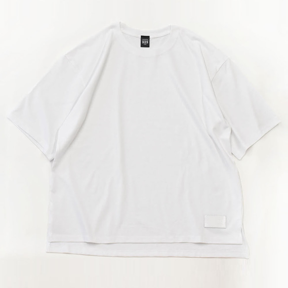 *【限價1444日元優惠】Ladies Big Silhouette T-shirt Leather Tag White TC0 第6張的照片