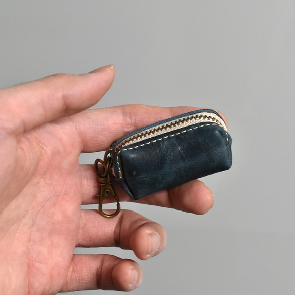 ミニコインケース 小さい コインケース 本革 レザー 手のひらサイズ 小銭入れ ギフト 名入れ 全8色 JAK088 3枚目の画像