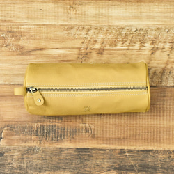 【限量特價】真皮大號筆袋（筆套），男女通用，駝色，HAK015 第3張的照片