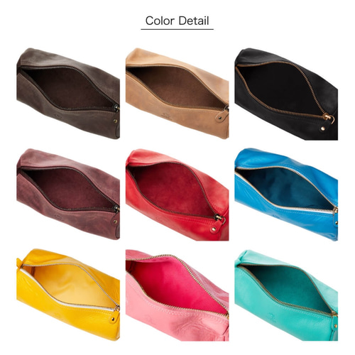 在庫限りの特選SALE】本革 ビッグペンケース（ポーチ）大容量 メンズ