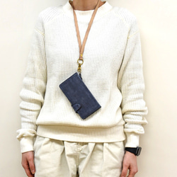 智慧型手機保護套，多設備相容，真皮材質，翻蓋式，女士款，適用於 iPhone 17 和安卓系統，6 種顏色可選，HAK062 第3張的照片