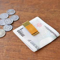 【大甩賣，售完即止】黃銅和栃木皮革製成的錢夾，奢華物品【6色】JAK013 第2張的照片