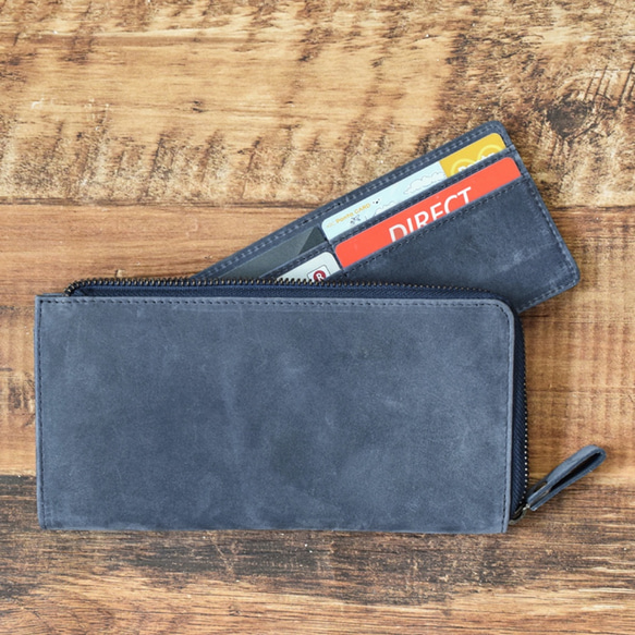 【在庫限りのビッグセール】インナーカード 財布にプラス収納 本革カード入れ ヨコ型 カラー10色 HAK043-L 5枚目の画像