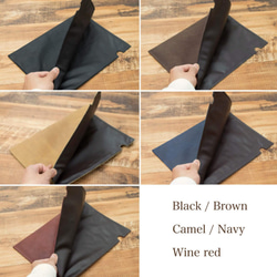 オールレザー A4サイズ ファイル 本革 文房具 ステーショナリー HAK032 10枚目の画像