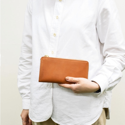 長財布 栃木レザー L字ファスナー 牛革 本革 レディース メンズ