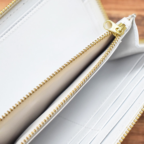 toto⭐︎　OUR スリムなレザー長財布 長財布 ギャルソン長財布 ソフトレザー 箔レザー 牛革 ロング