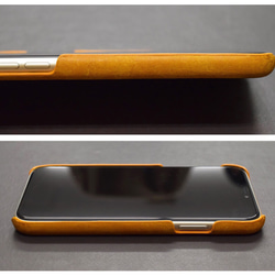 【不到半價】適配iPhone11/Pro/Max！意大利皮革智能手機外殼牛皮真皮黃色 HAK050 第8張的照片
