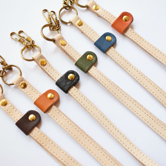 在庫限りの特選SALE】栃木レザー ネックストラップ 長さ調整可能