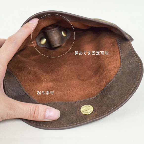 眼鏡盒 尖頭款 真皮牛皮 禮品 6 種顏色可選 HAK046 第5張的照片