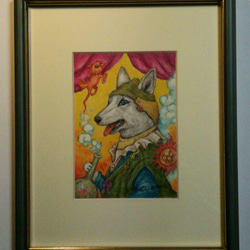 『錬金術師ゼペック』（犬のパステル画） 2枚目の画像