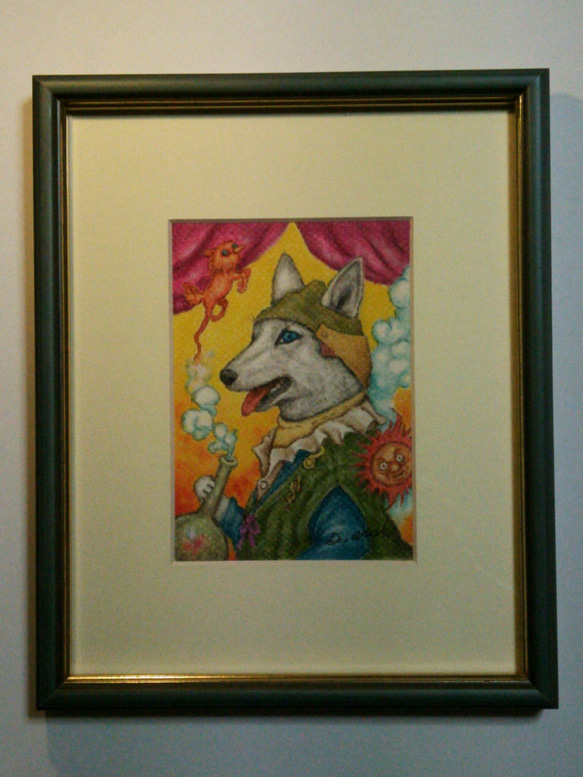 『錬金術師ゼペック』（犬のパステル画） 2枚目の画像