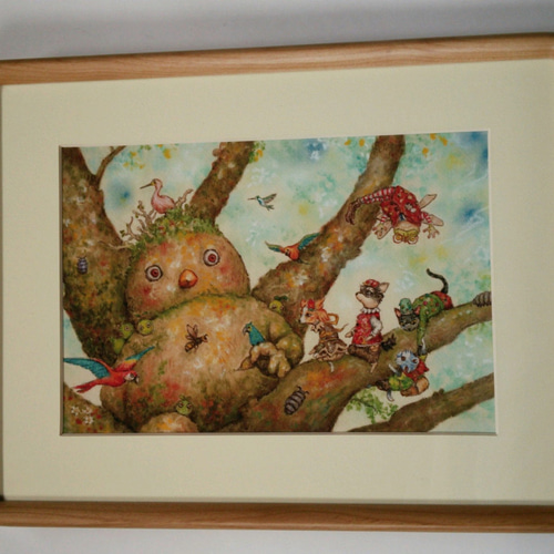 大樹様との対話】A4サイズ複製画 絵画 D.アラキ 通販 2882183