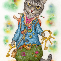 【原画】『シンディー』（猫　シンガプーラ　絵画　パステル画） シンディー』（猫のパステル画） 絵画 D.アラキ 通販 7186141