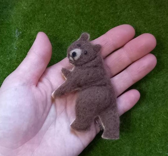 羊毛フェルト 大きい くまさん やりきれな