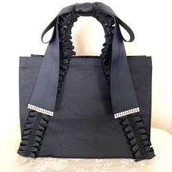 ハンドメイド♡リボンバッグ♡ハンドバッグ Chick ハンドバッグ ribbon hand Bag / リボンデザイン
