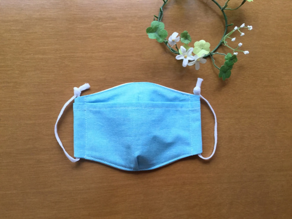 「Creema限定」ポケット付きマスク　小さめサイズ☆フィルター3枚付き 2枚目の画像