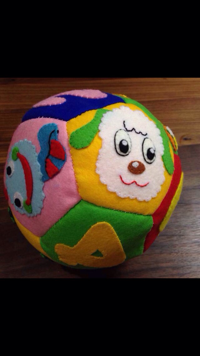 ハンドメイド ボール フェルト オーダー 再販♡《オーダー》フェルトボール☆いないいないばあ おもちゃ