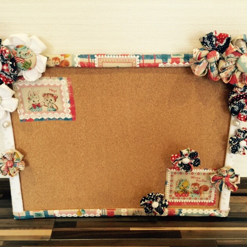 つまみ細工 クリスマス コルクボード(s) その他インテリア雑貨 0273