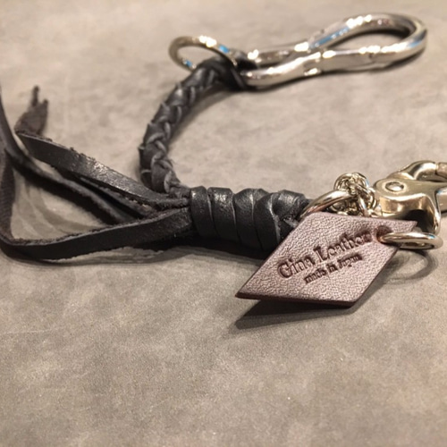 レザーグローブホルダー ブラック 本革 ハンドメイド バイク 手袋